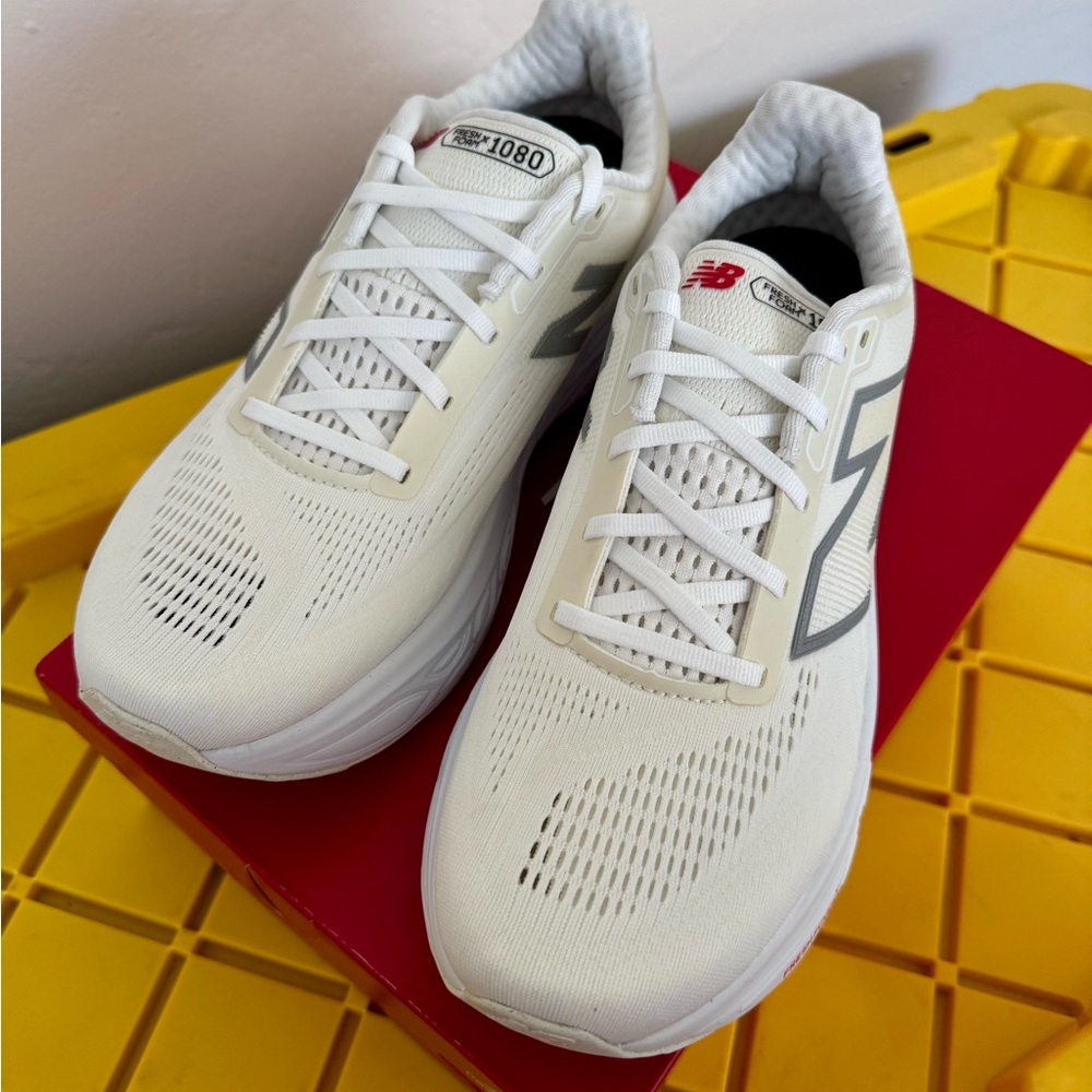 New Balance White Running Shoes